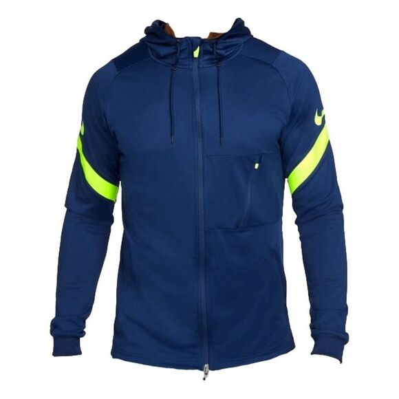 Nike Men's Dri-Fit Strike Full Zip Hooded Jacket, Navy, XL - Picture 1 of 7